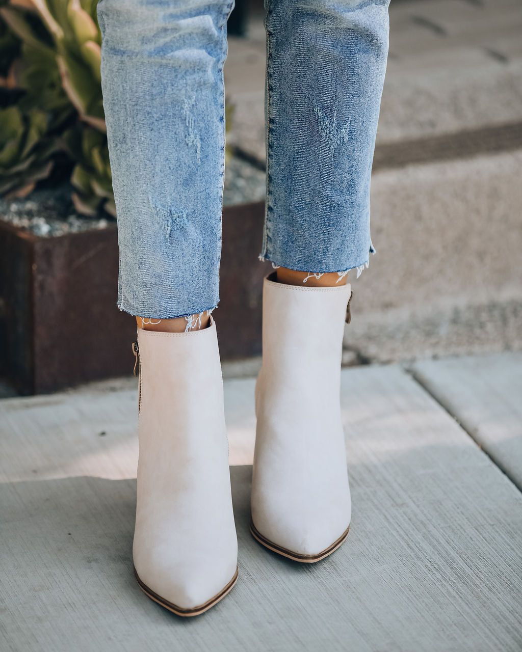 District Heeled Zip Bootie - Sand - FINAL SALE sold by Vici product image thumbnail 2