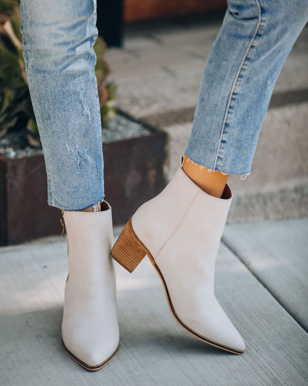 District Heeled Zip Bootie - Sand - FINAL SALE sold by Vici product image thumbnail 3