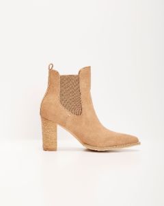 Autumn Chic Ankle Boots - Beige sold by Vici