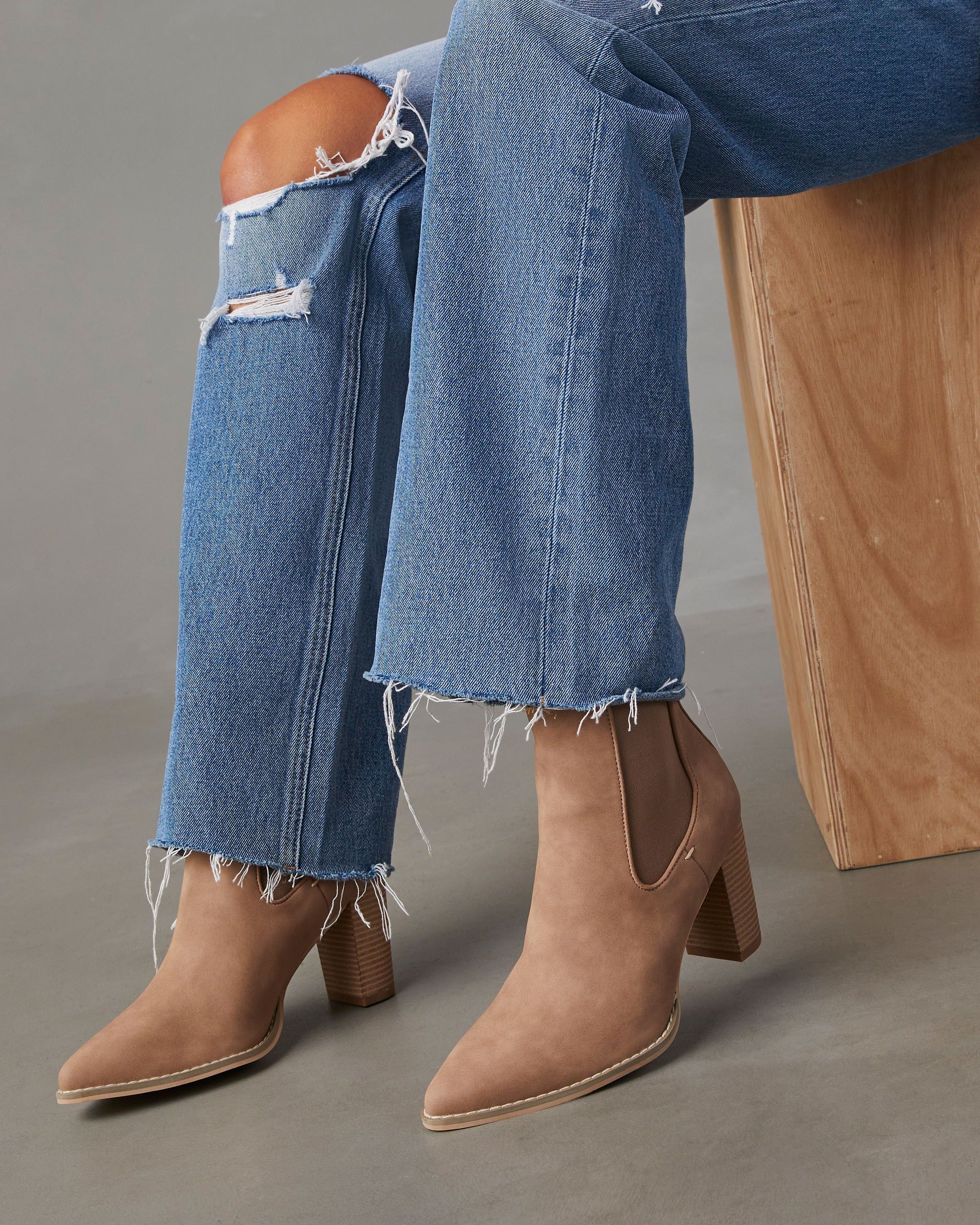 Autumn Chic Ankle Boots - Beige sold by Vici product image thumbnail 5