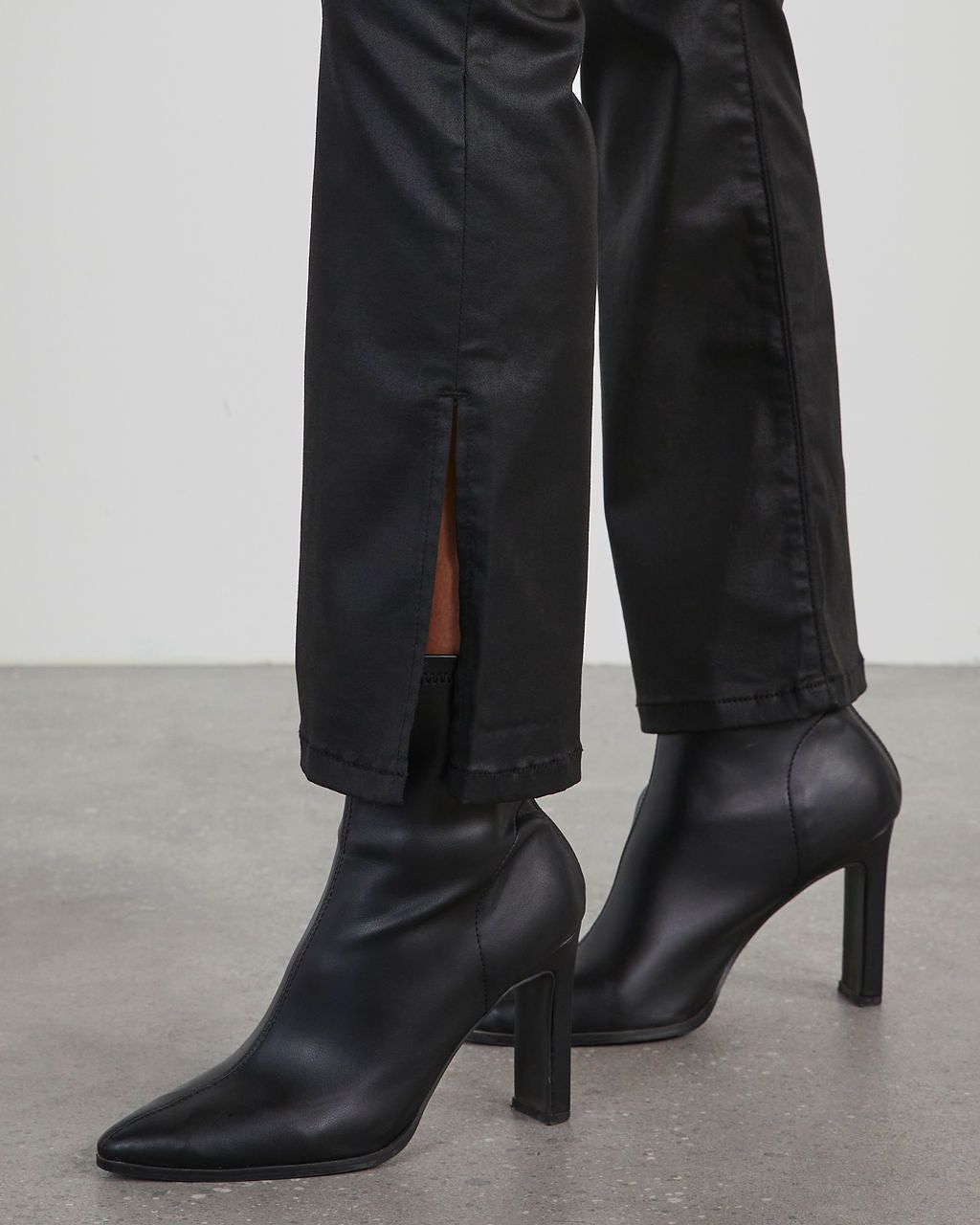 Wednesday High Rise Coated Bootcut Pants sold by Vici product image thumbnail 4