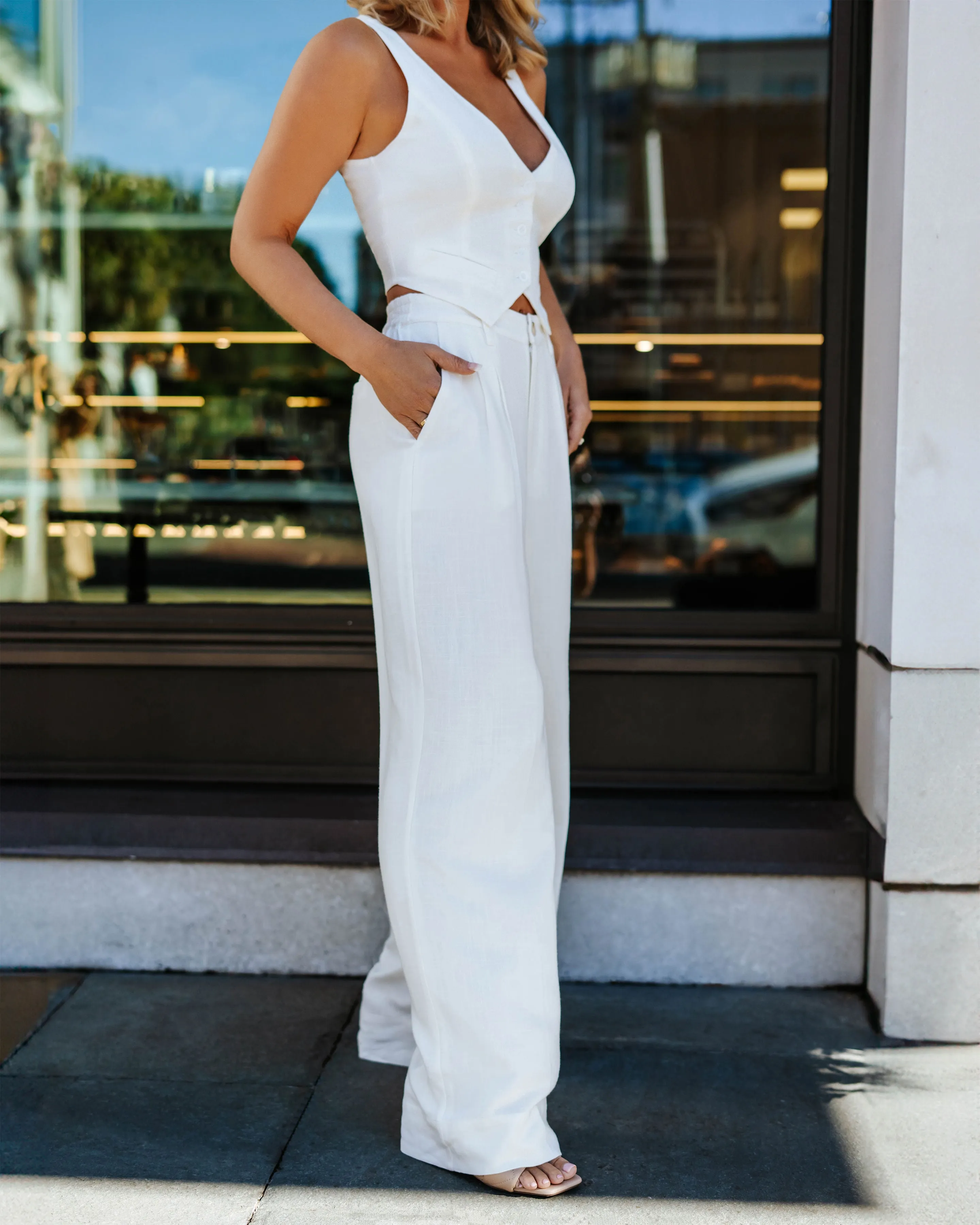 Leva Pocketed Wide Leg Pants sold by Vici product image thumbnail 3