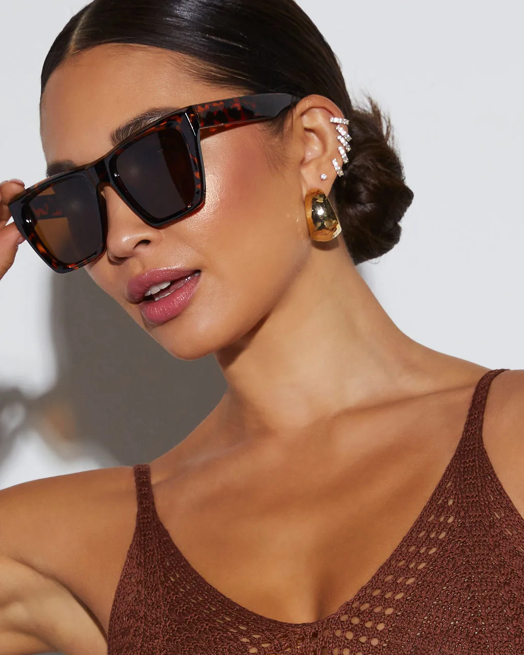 Tyler Large Cat Eye Sunglasses sold by Vici product image thumbnail 5