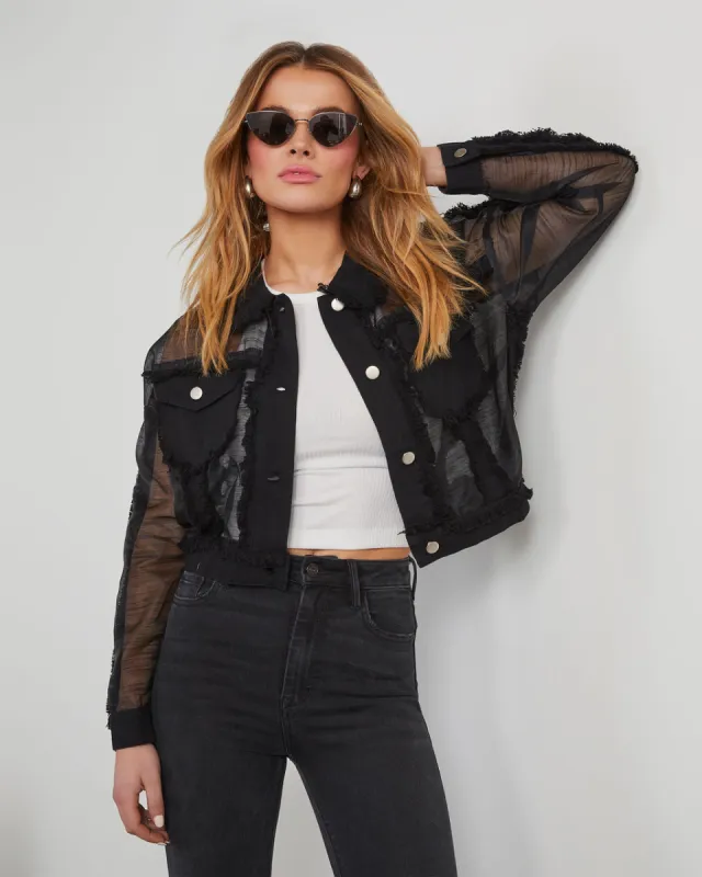 Beaufort Mesh Denim Panel Jacket sold by Vici