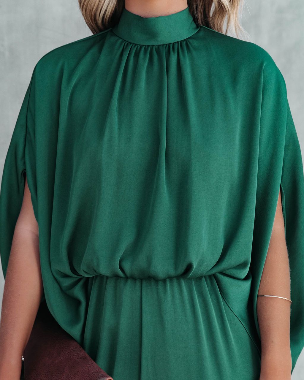 Fiorella Satin Wide Leg Jumpsuit sold by Vici product image thumbnail 4