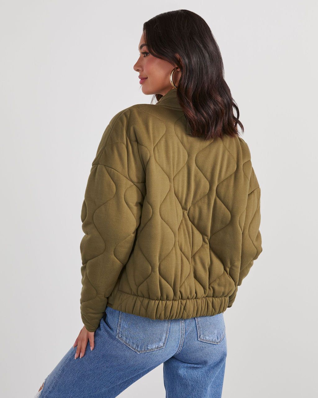 Aaronson Quilted Knit Jacket sold by Vici product image thumbnail 2