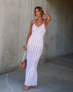 Ellie Lace Sequin Maxi Dress sold by Vici