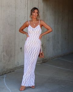 Ellie Lace Sequin Maxi Dress sold by Vici