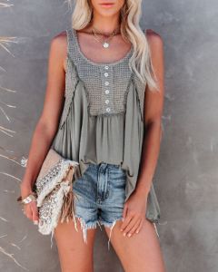 Wonderful Day Relaxed Knit Tunic - Olive - FINAL SALE sold by Vici