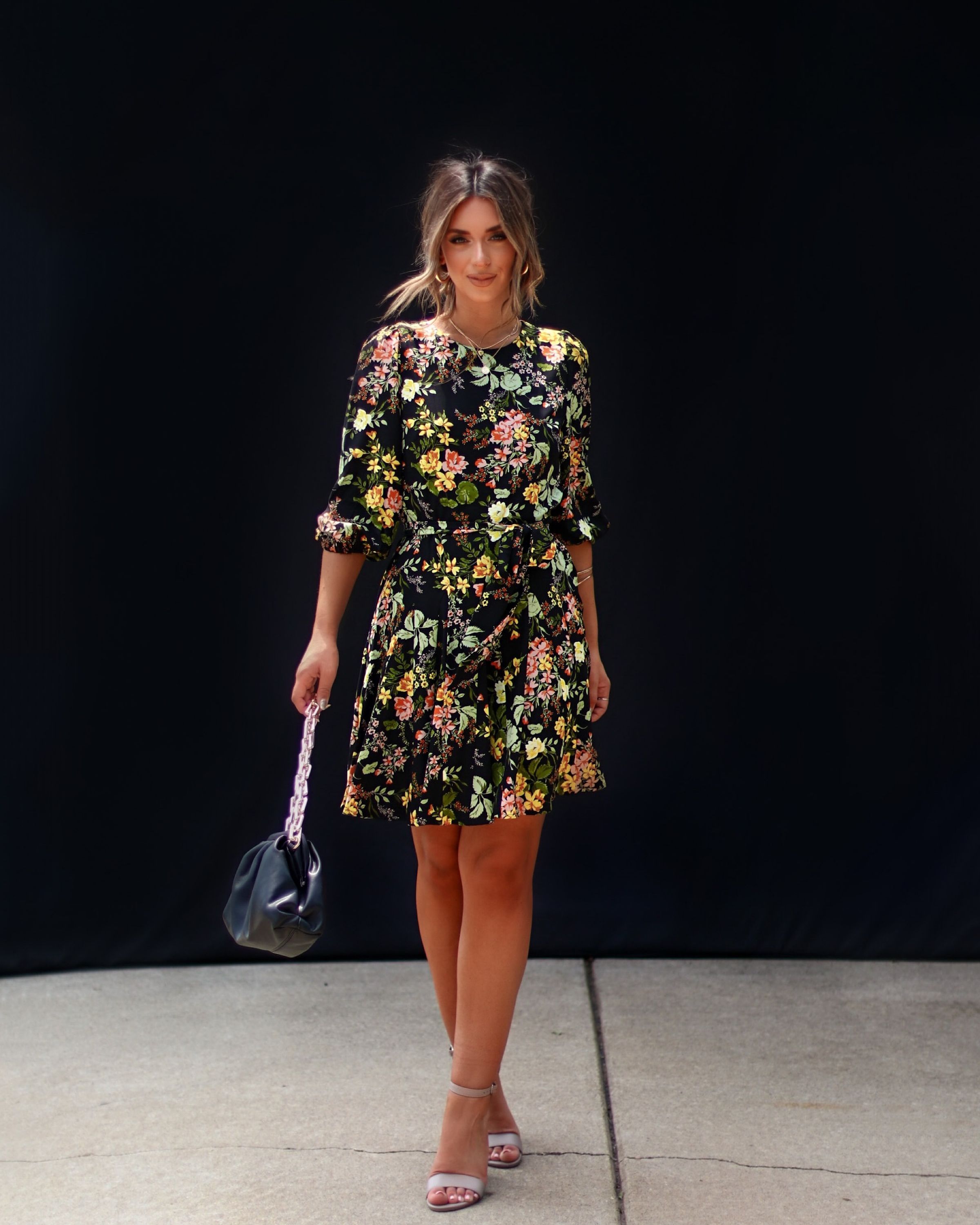 Joliet Floral Mini Dress sold by Vici product image thumbnail 2
