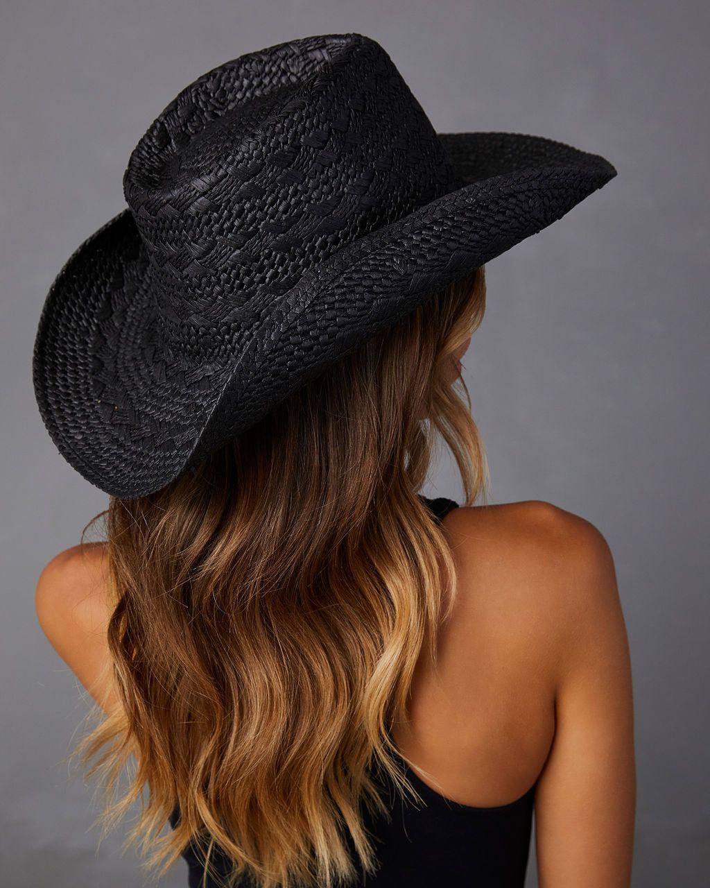 Pensacola Straw Western Hat - Black sold by Vici product image thumbnail 3