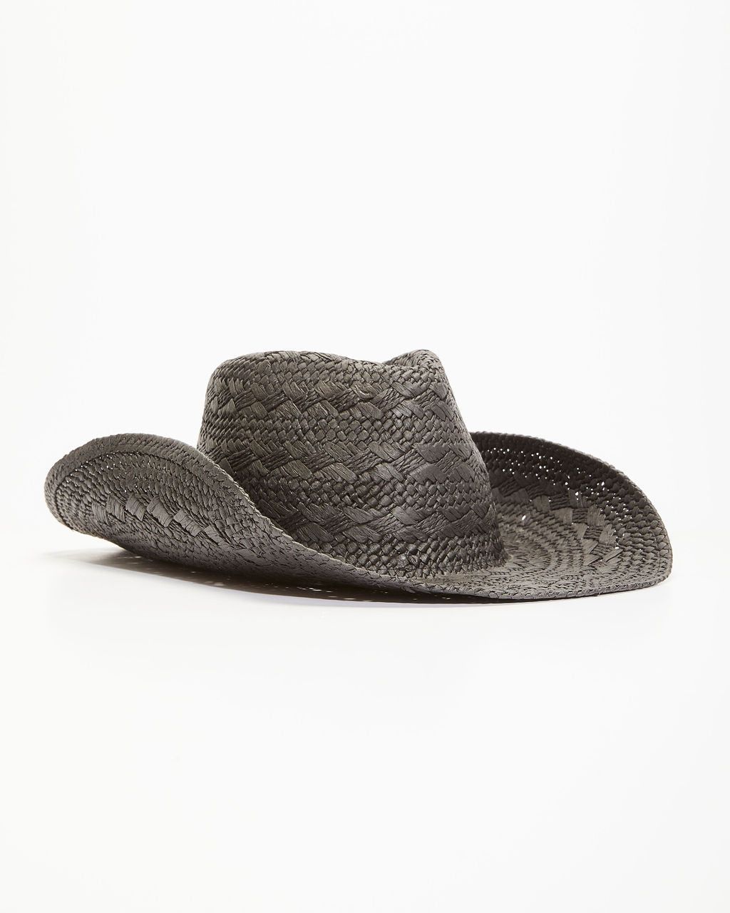 Pensacola Straw Western Hat - Black sold by Vici