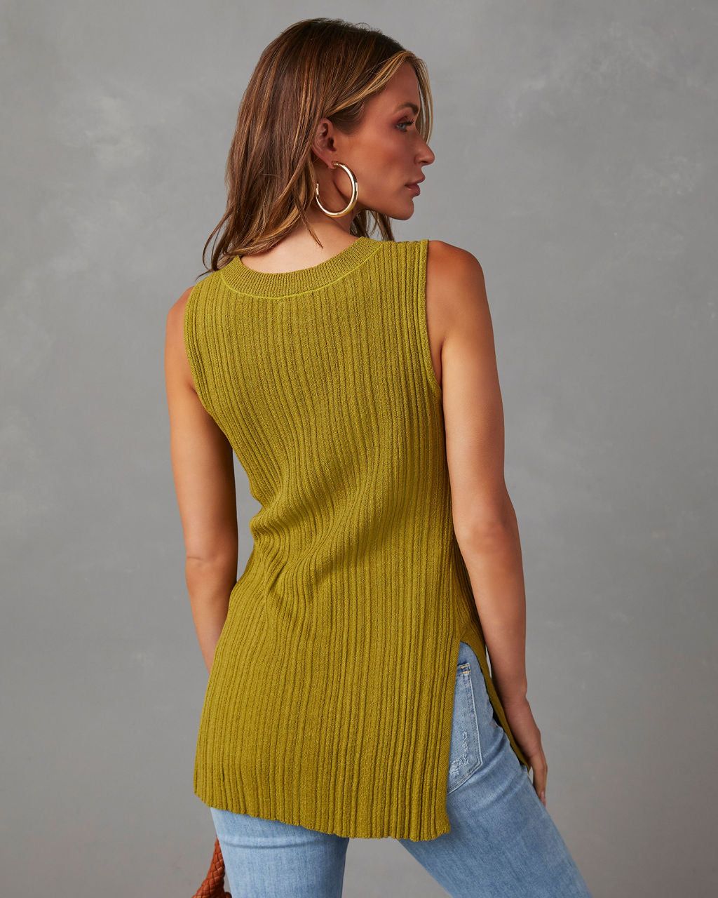 Gilda Sleeveless Top - Light Olive - SALE sold by Vici product image thumbnail 2