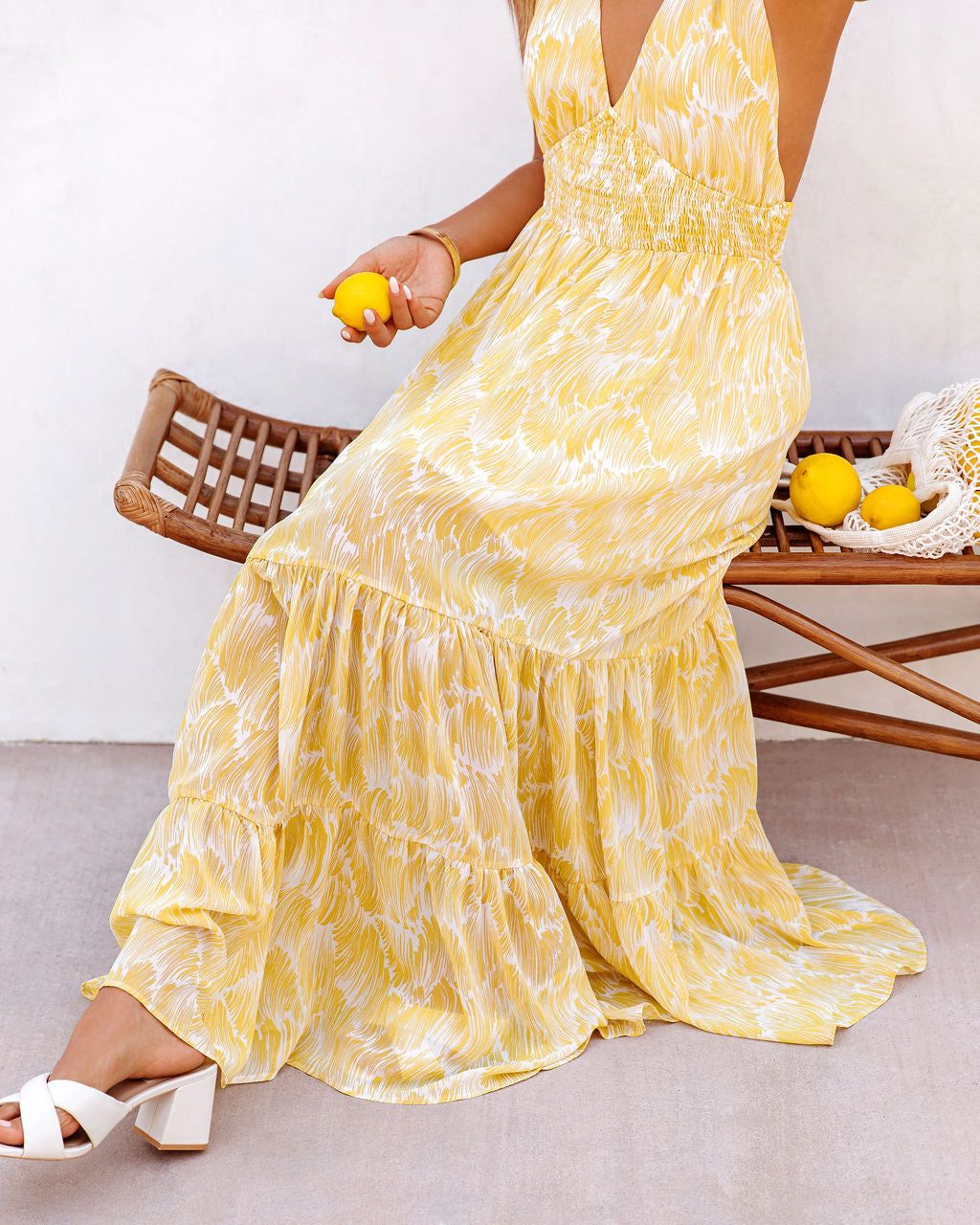 Trip For Two Smocked Halter Maxi Dress - FINAL SALE sold by Vici product image thumbnail 7