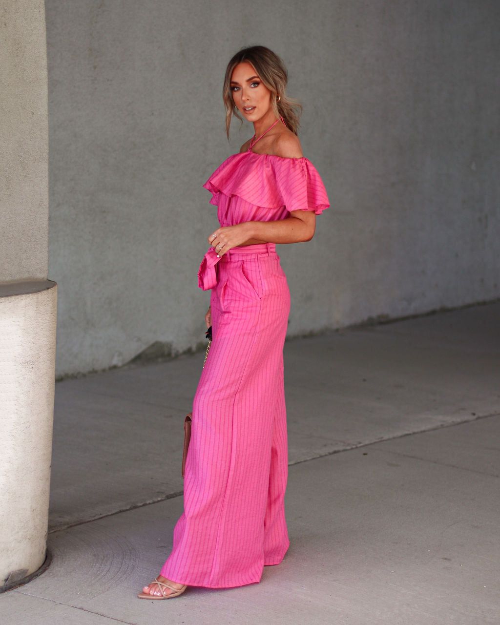 Taiba Pocketed Wide Leg Pants sold by Vici product image thumbnail 3