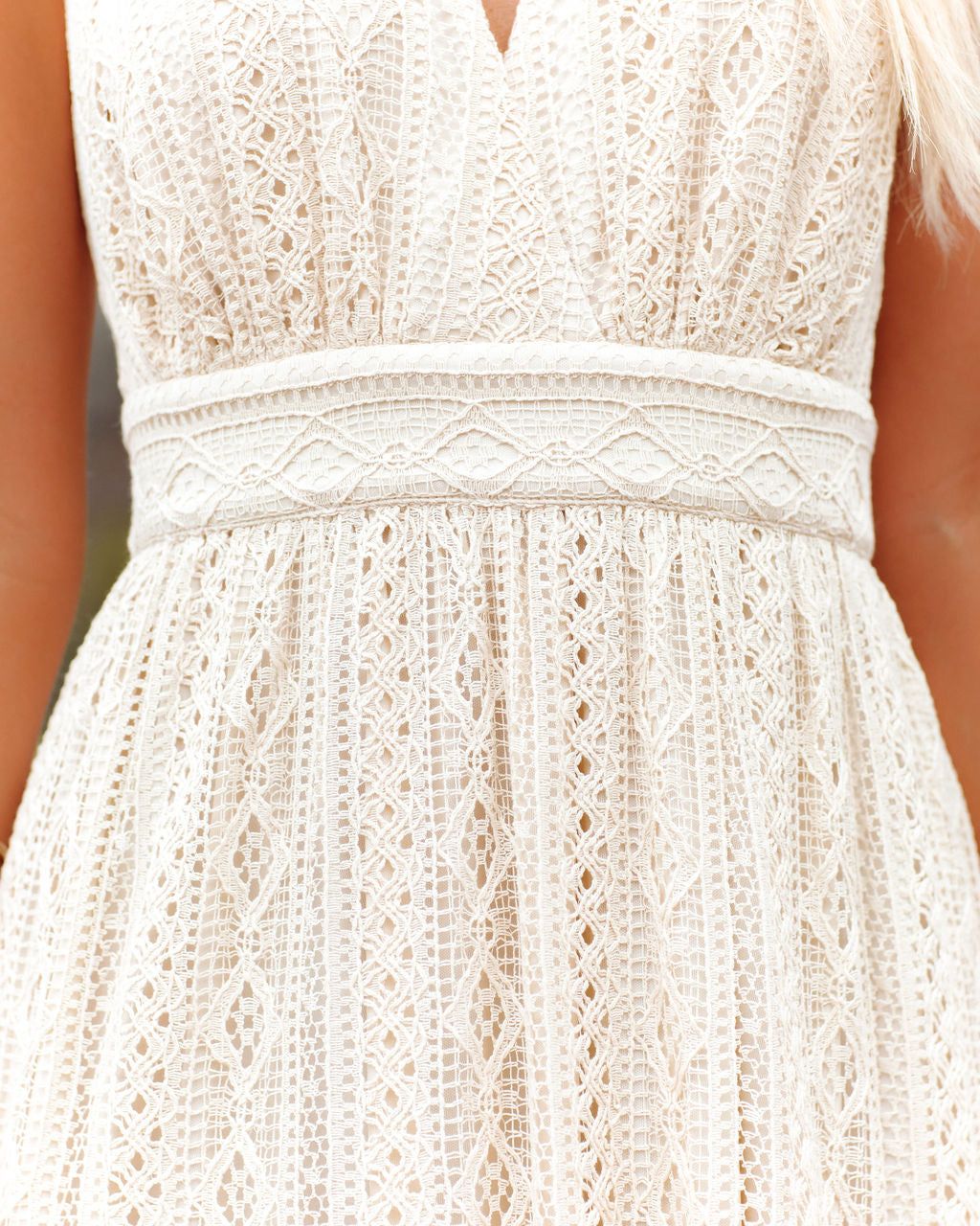 Hawkins Cotton Blend Crochet Lace Maxi Dress - FINAL SALE sold by Vici product image thumbnail 4