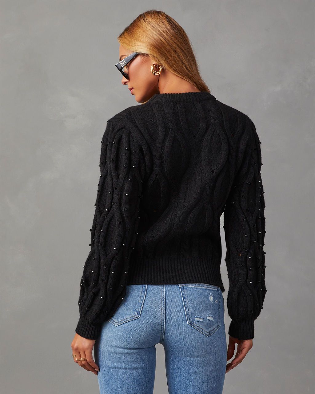 Lyndale Embellished Sweater - Black sold by Vici product image thumbnail 4