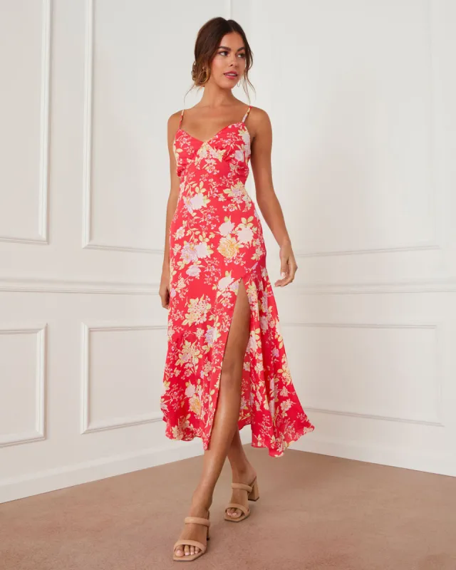Blossoming Wildflower Midi Dress sold by Vici