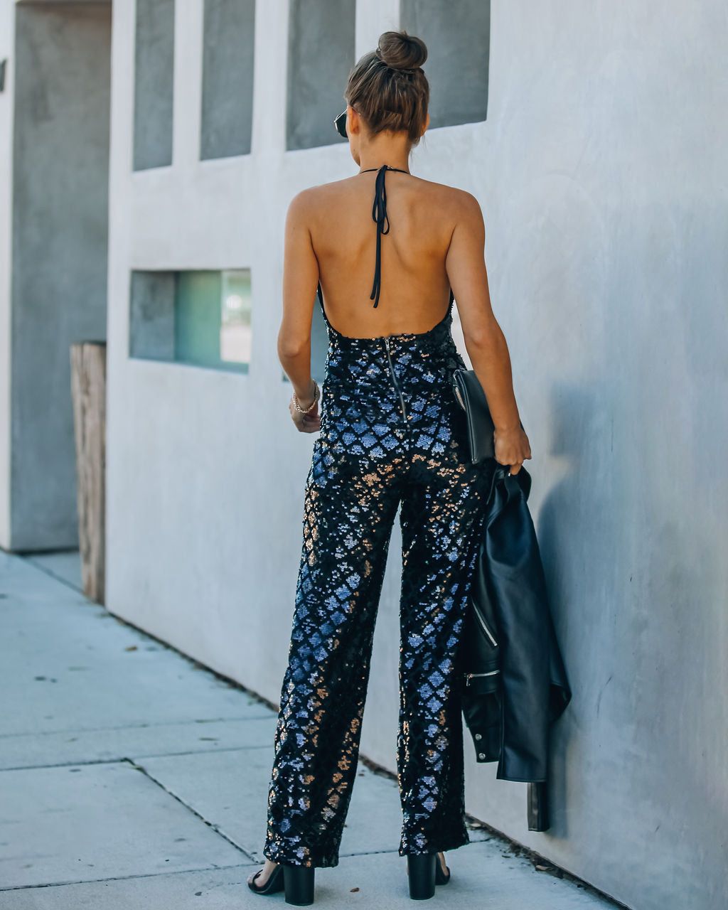 Event Ready Sequin Halter Jumpsuit - FINAL SALE sold by Vici product image thumbnail 7