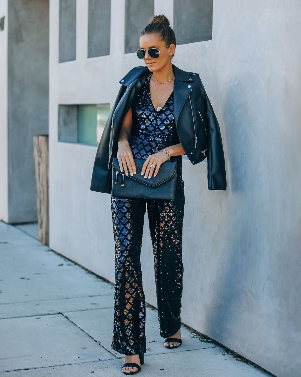 Event Ready Sequin Halter Jumpsuit - FINAL SALE sold by Vici product image thumbnail 3