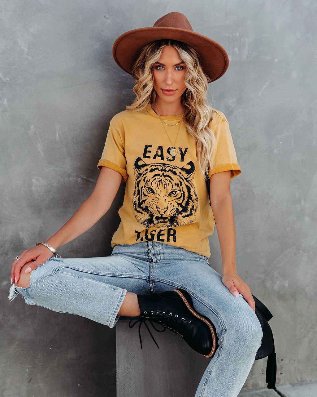 Graphic Cotton Easy Tiger Tee - FINAL SALE sold by Vici