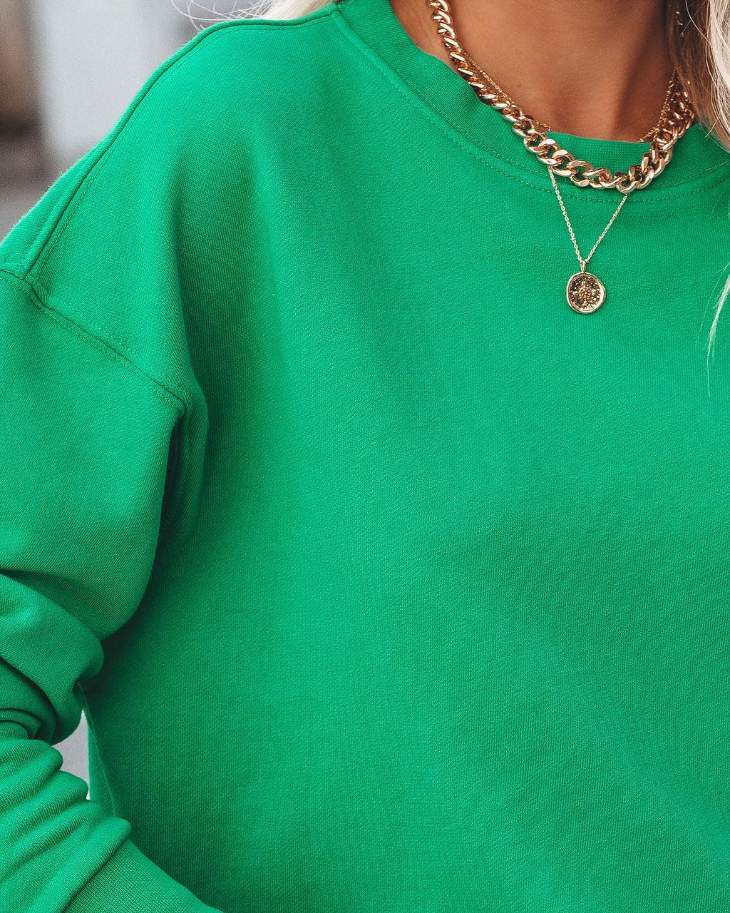 On The Daily Cotton Pullover - Green - FINAL SALE sold by Vici product image thumbnail 4