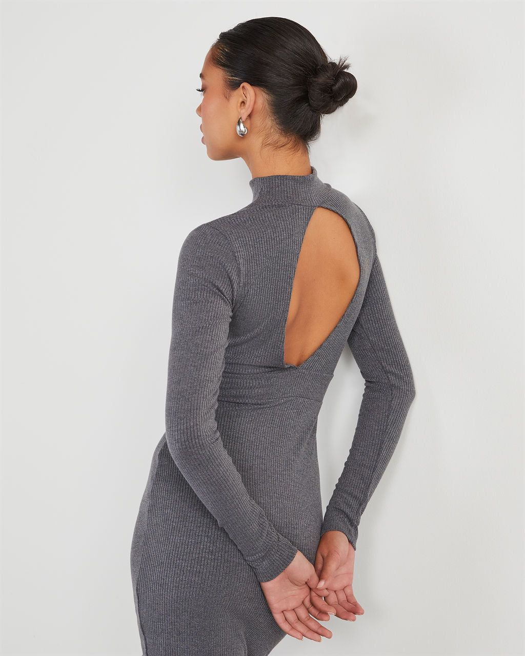 Archer Long Sleeve Knit Midi Dress sold by Vici product image thumbnail 2
