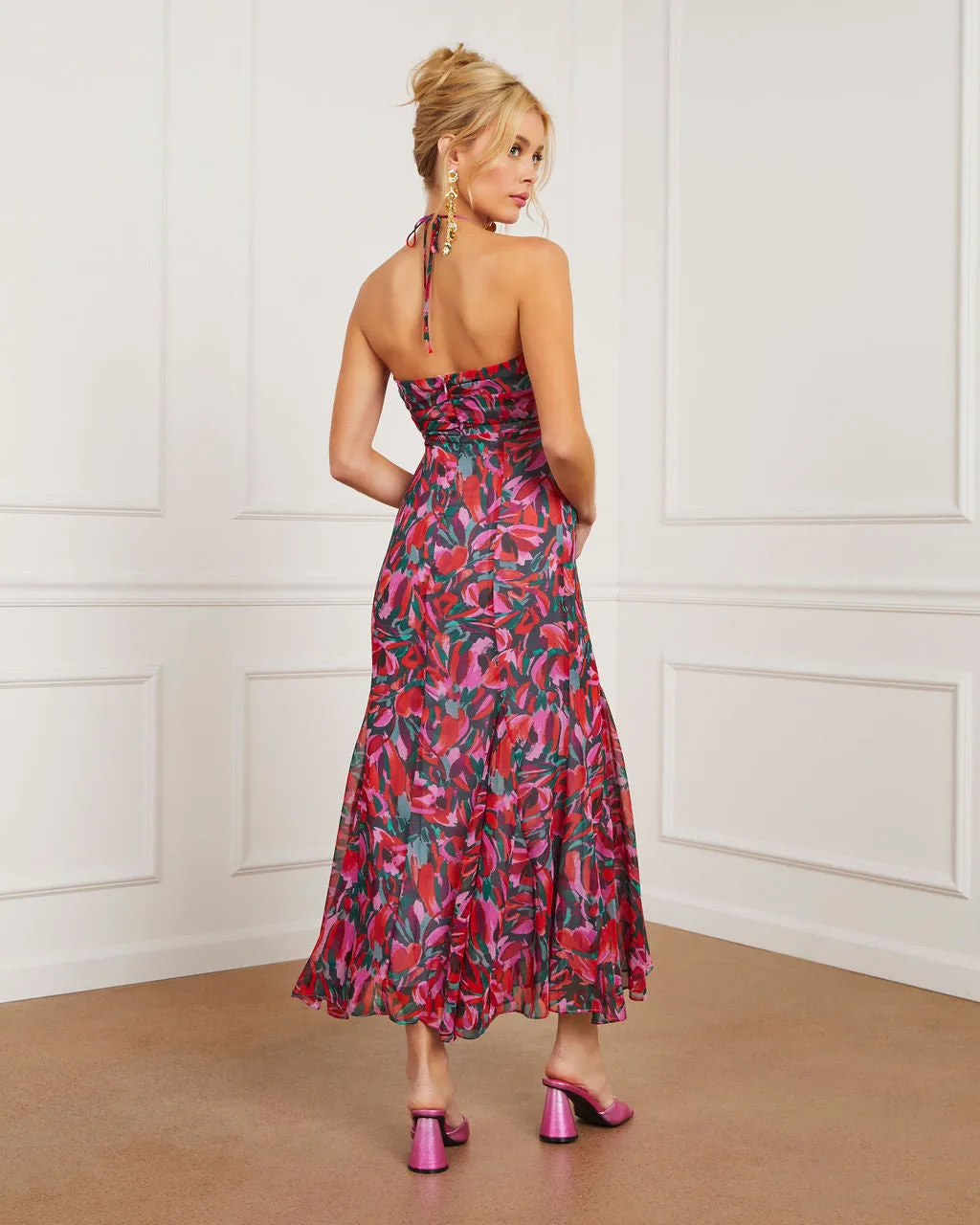 Lorainne Floral Maxi Dress sold by Vici product image thumbnail 5