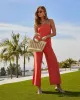 Kennia Linen Pocketed Jumpsuit sold by Vici