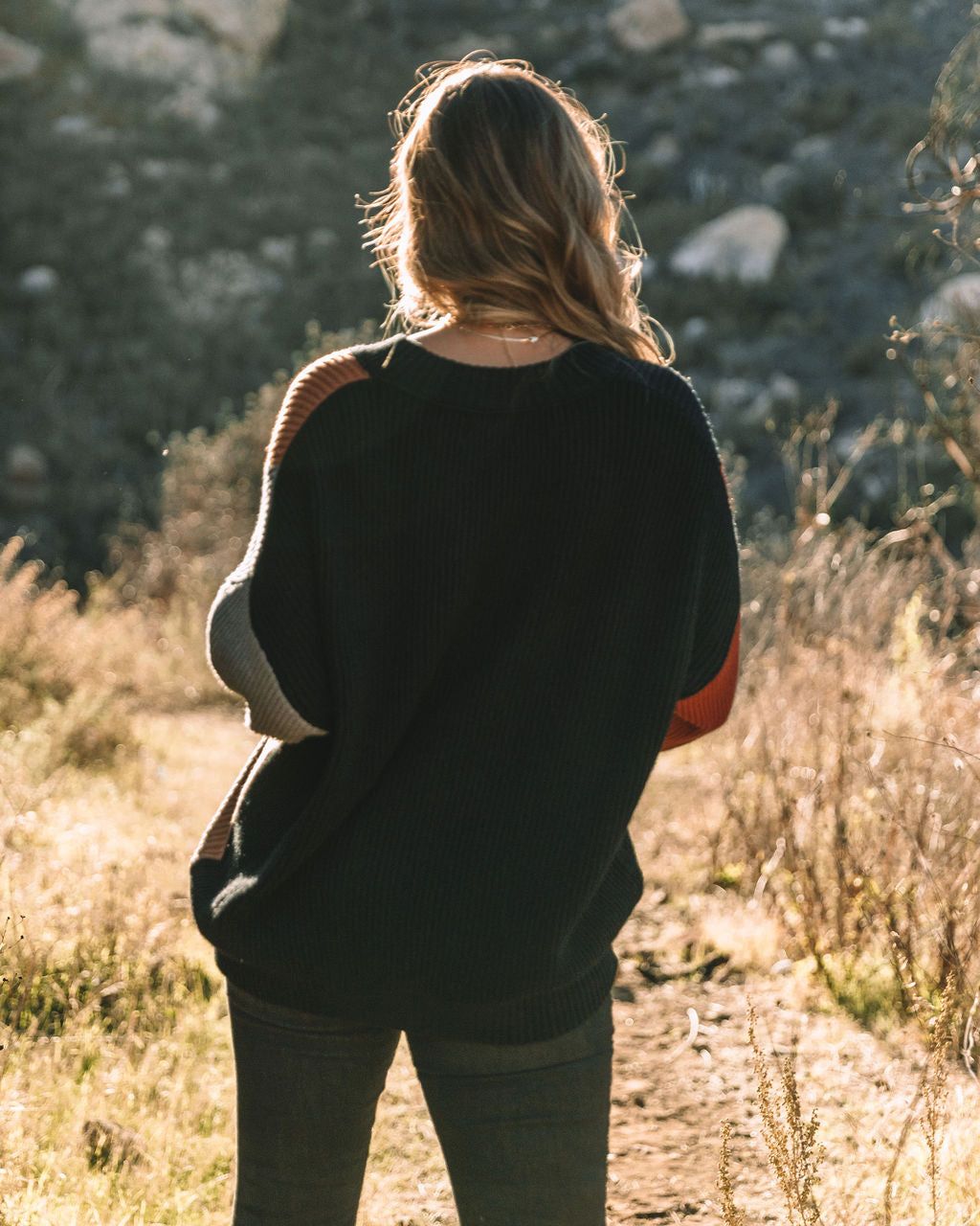 Glee Button Front Colorblock Cardigan - Black Multi - FINAL SALE sold by Vici product image thumbnail 2