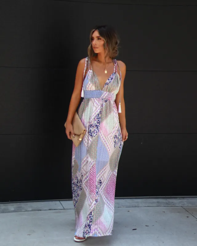 Nerissa Printed Maxi Dress sold by Vici