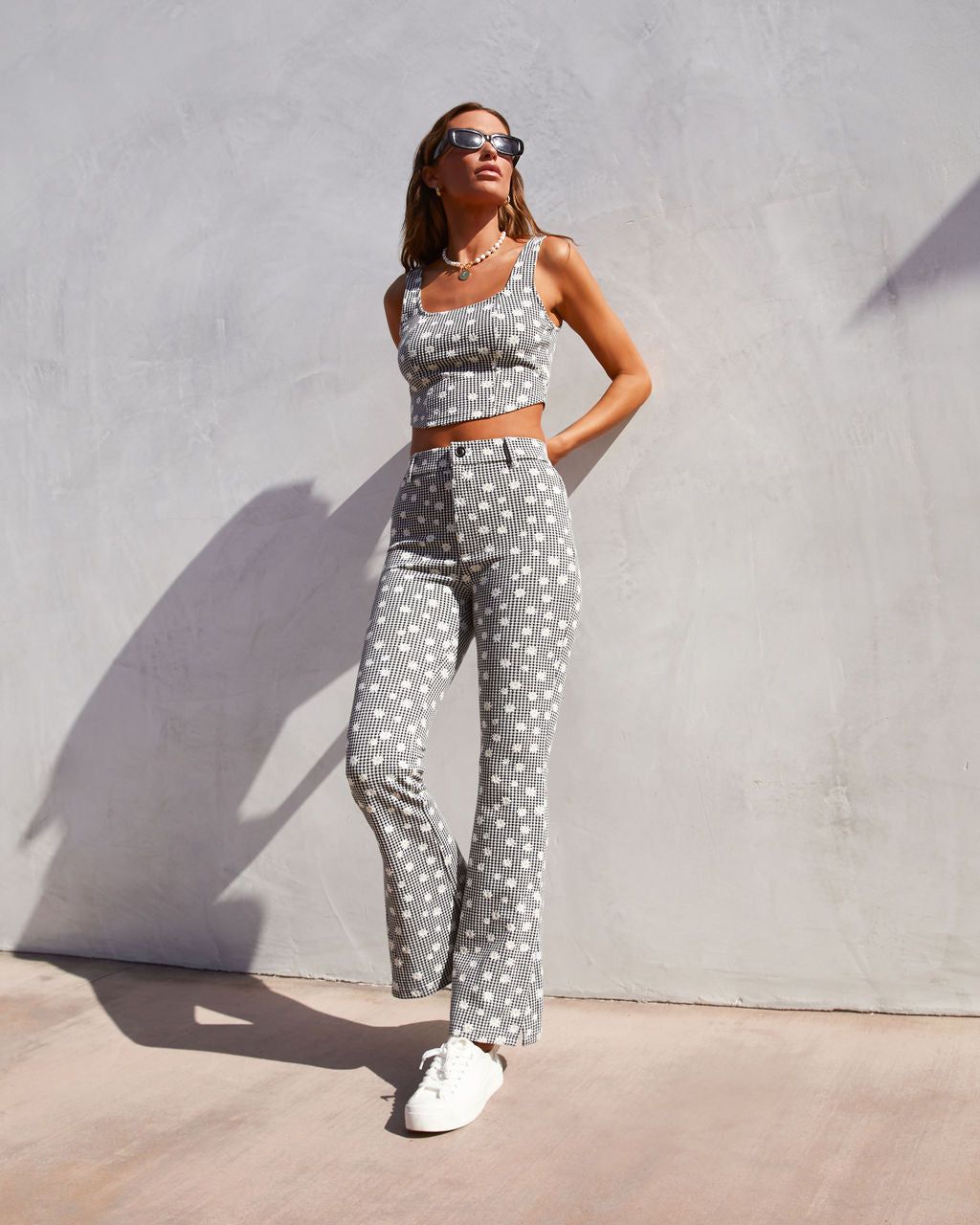 All About Spring Daisy Gingham Top - Black/White - FINAL SALE sold by Vici product image thumbnail 7
