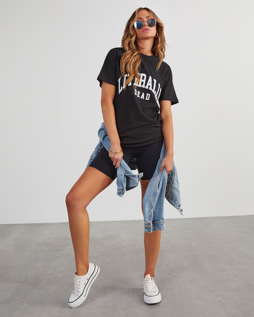 PREORDER - Literally Dead Graphic Tee - Black sold by Vici product image thumbnail 6
