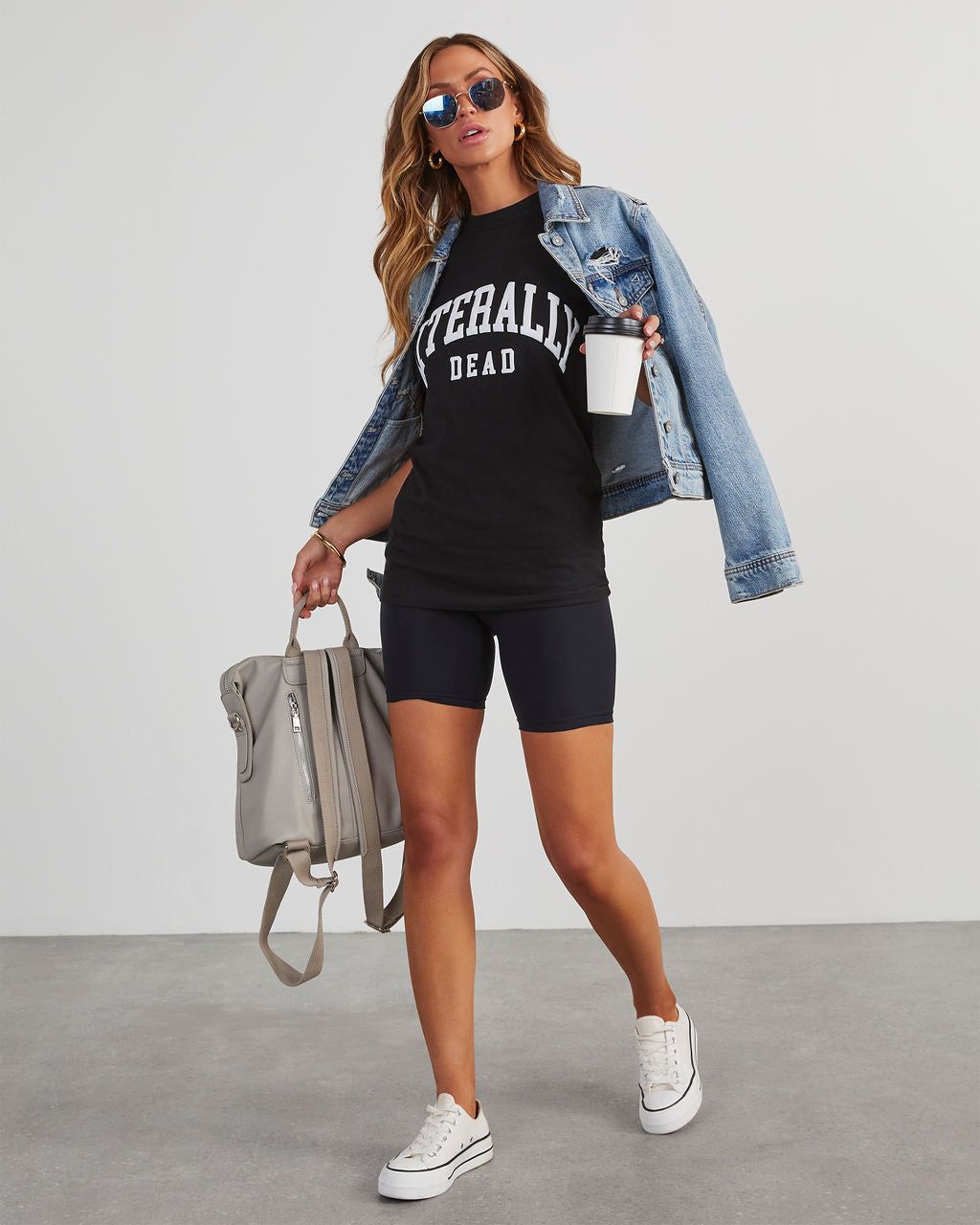 PREORDER - Literally Dead Graphic Tee - Black sold by Vici product image thumbnail 3