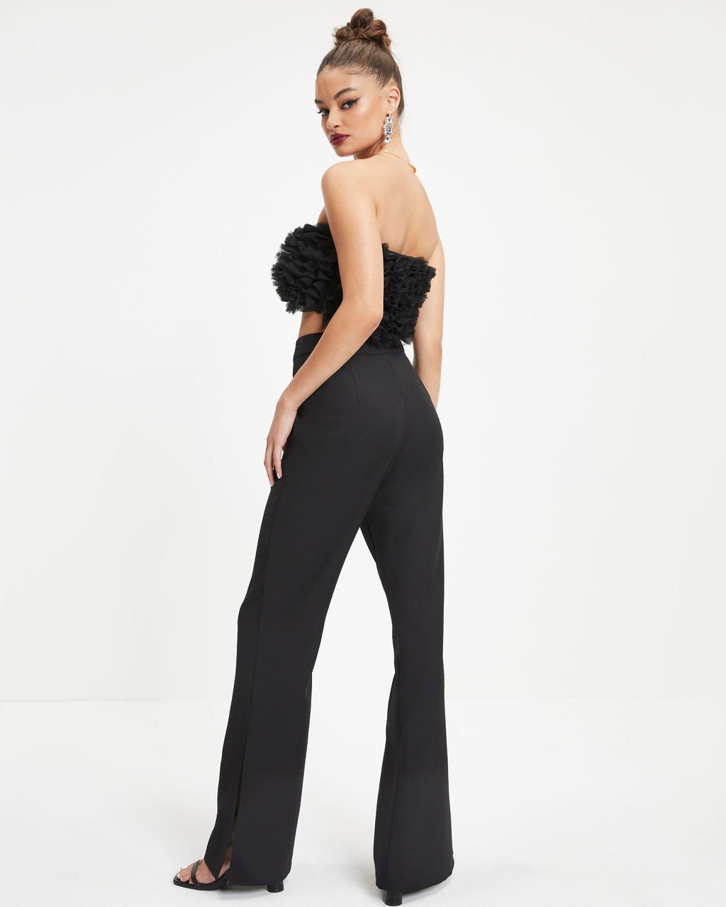 Black Swan Strapless Tulle Crop Top sold by Vici product image thumbnail 4