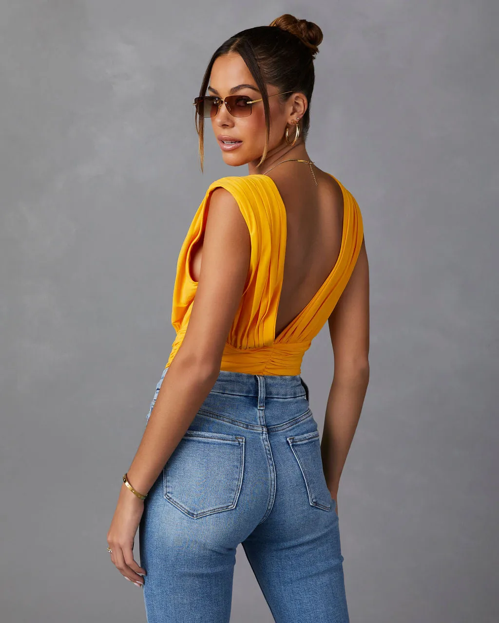 Perrine Drape Front Bodysuit sold by Vici product image thumbnail 5