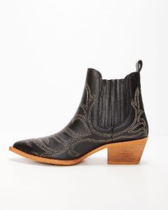Tisa Western Ankle Booties - Black sold by Vici