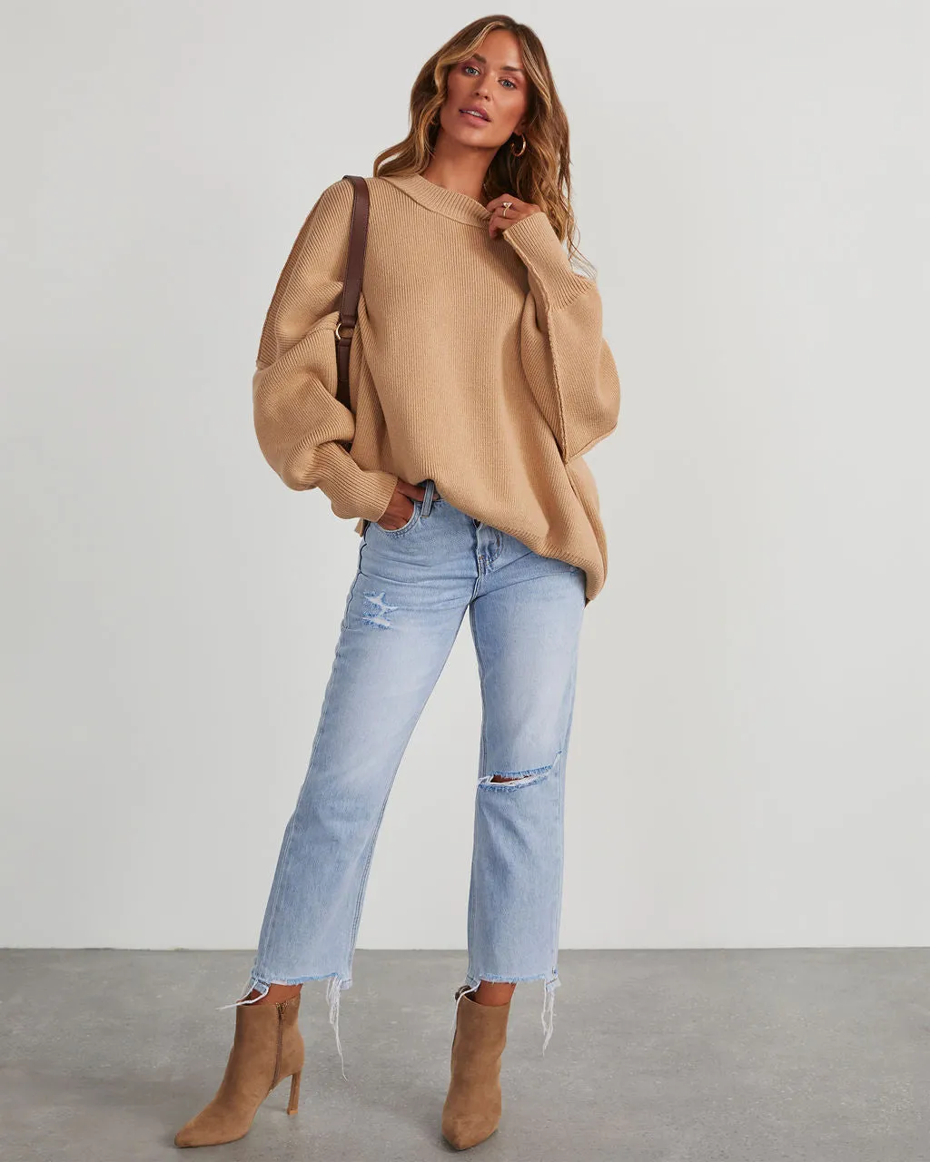 Elouise Knit Oversized Pullover Sweater sold by Vici product image thumbnail 2