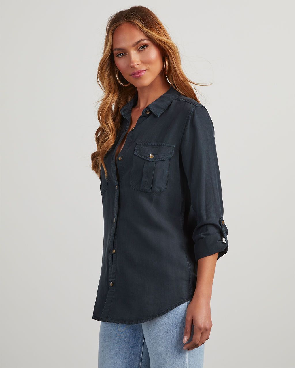 Katana Chambray Utility Top sold by Vici product image thumbnail 3