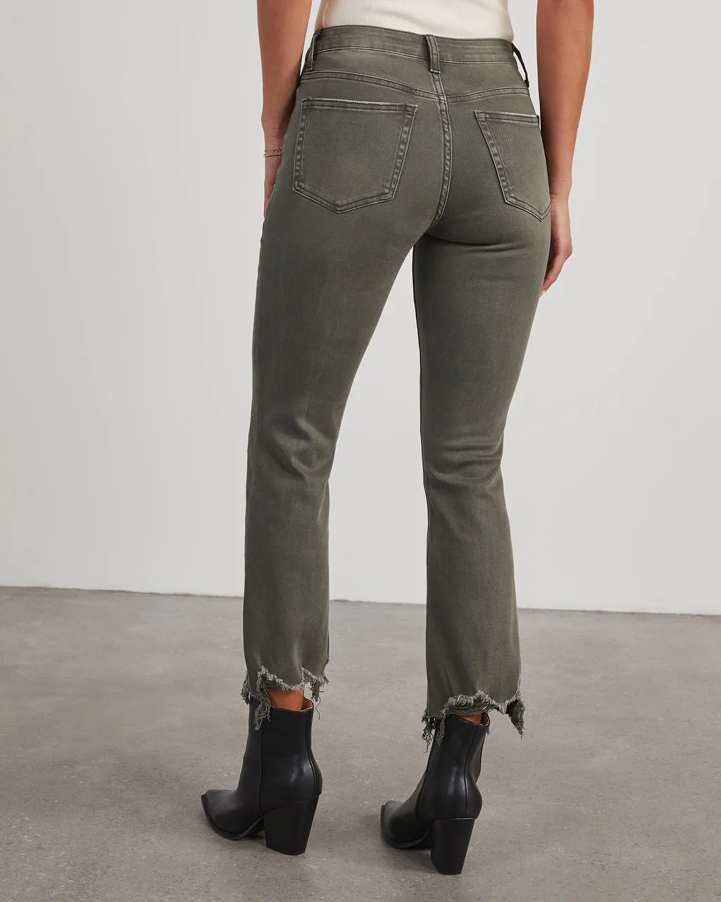 Beverly Mid Rise Cropped Flare Jeans sold by Vici product image thumbnail 4