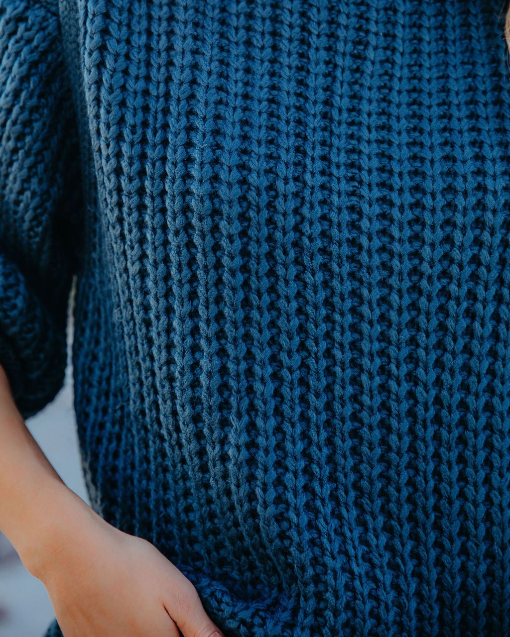Connie Turtleneck Knit Sweater - Dark Teal - FINAL SALE sold by Vici product image thumbnail 4