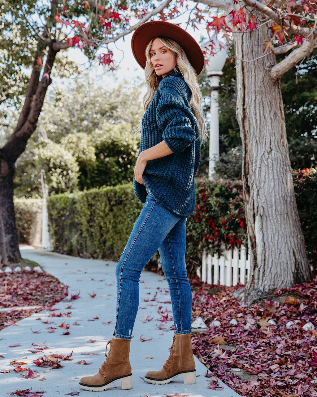 Connie Turtleneck Knit Sweater - Dark Teal - FINAL SALE sold by Vici product image thumbnail 7