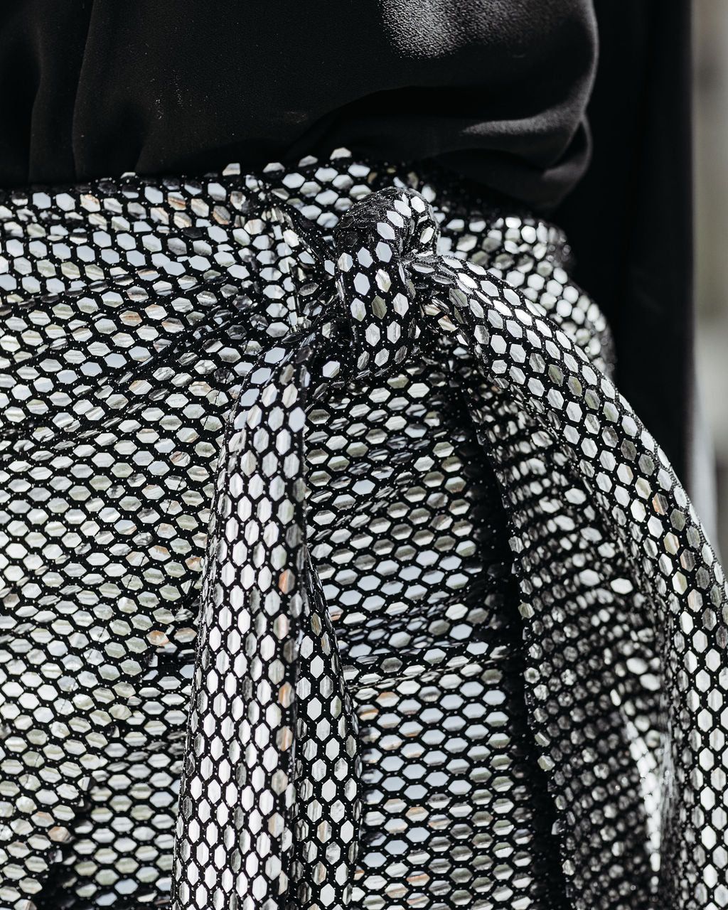 After Hours Sequin Tie Mini Skirt - FINAL SALE sold by Vici product image thumbnail 4