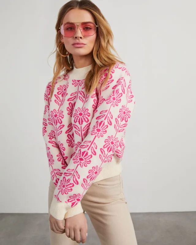 Field Of Daisies Knit Sweater sold by Vici