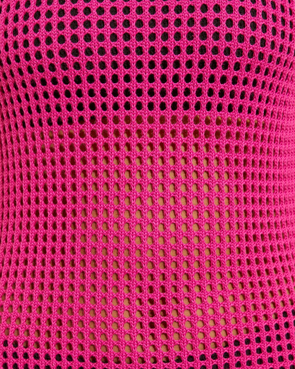 Sietti Crochet Knit Coverup Mini Dress - Pink - SALE sold by Vici product image thumbnail 3