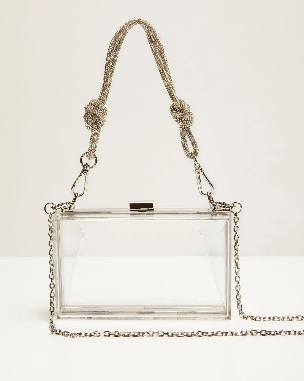 Radiate Diamante Handle Clear Clutch sold by Vici product image thumbnail 2