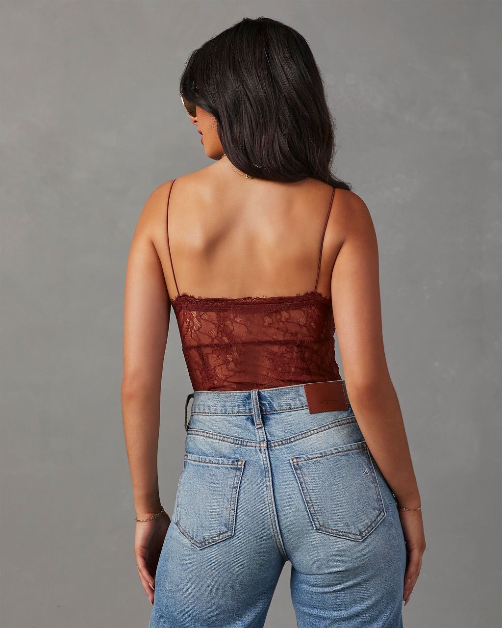 Late Night Lace Bodysuit - Rust sold by Vici product image thumbnail 4