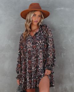 Antica Printed Tiered Babydoll Dress - FINAL SALE sold by Vici