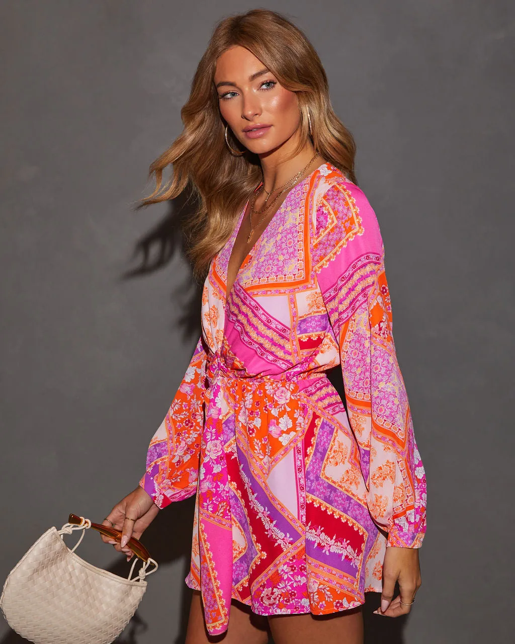 Florentine Printed Fitted Waist Romper sold by Vici product image thumbnail 4