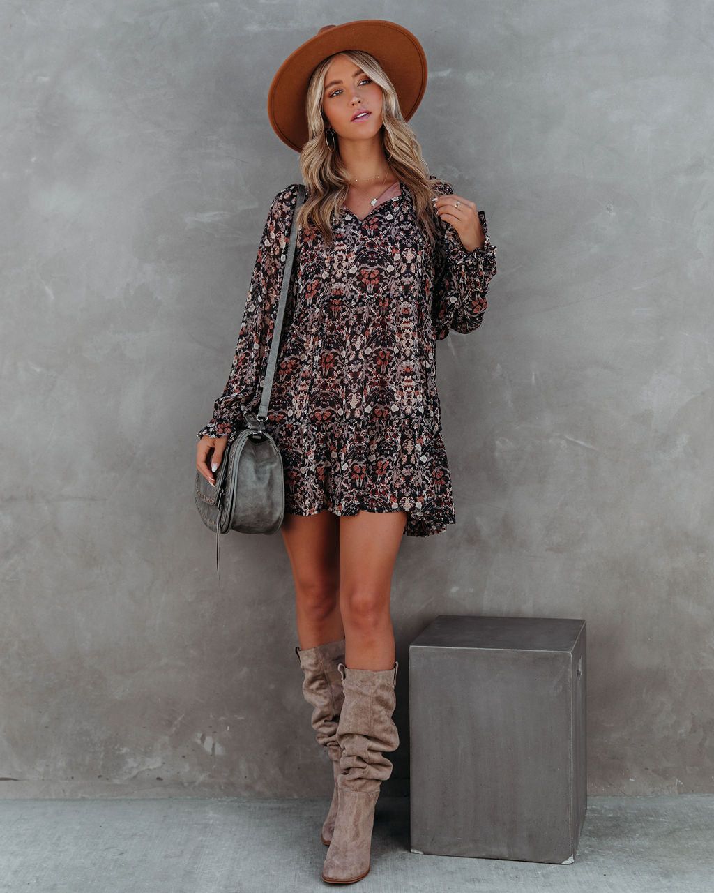 Antica Printed Tiered Babydoll Dress - FINAL SALE sold by Vici product image thumbnail 9